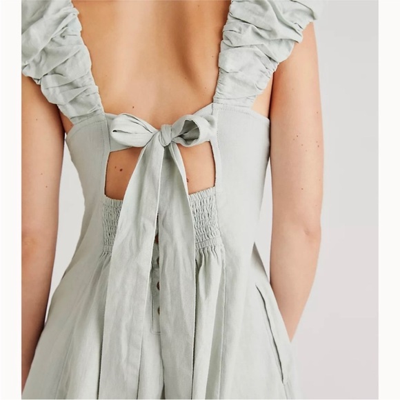 NWOT Free People FP Bom Bom Island Mini in sage ash - Picture 3 of 7